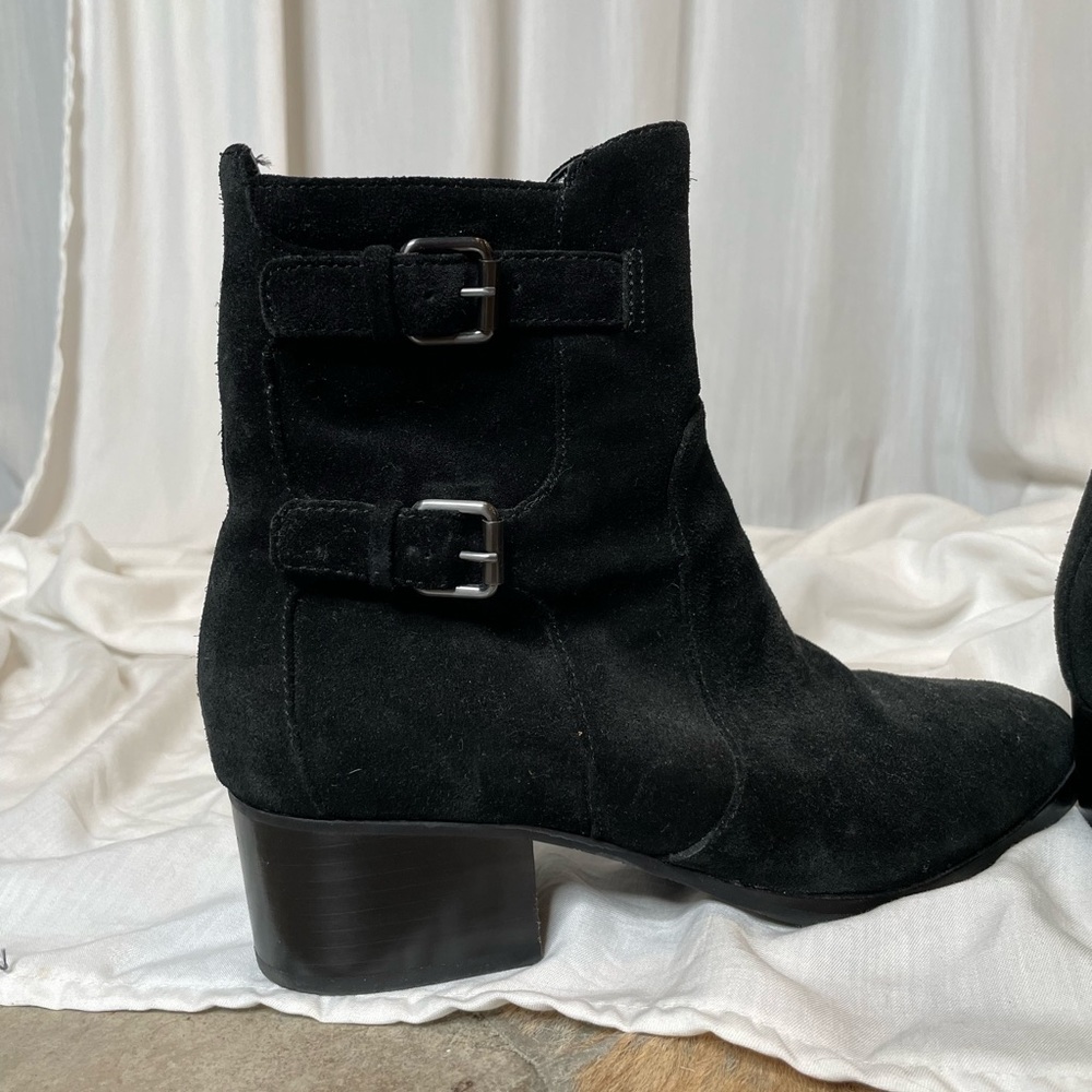 Via Spiga black suede boots